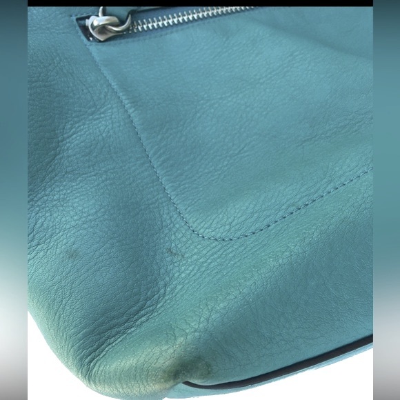 Coach Legacy Duffel Shoulder Handbag Teal Blue/Green - Picture 9 of 16